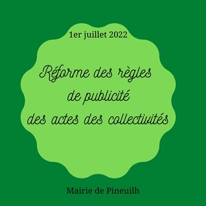 Réforme des règles de publicité